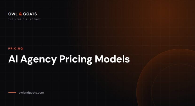 AI Agency Pricing Models: Which One Fits You?